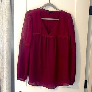 Gibson top in wine, size XL